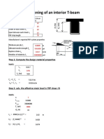 Shear Strengthening of T-Beam With FRP