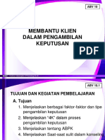 KIPK 10 Membantu Klien DLM Pengambilan Keputusan - MODUL 10