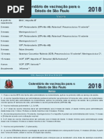 calendário vacina 2018