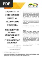 A Questão Do Autoconhecimento Na Filosofia de Orunmilá_Noguera