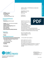 Diagnostics: Electrical Specifications