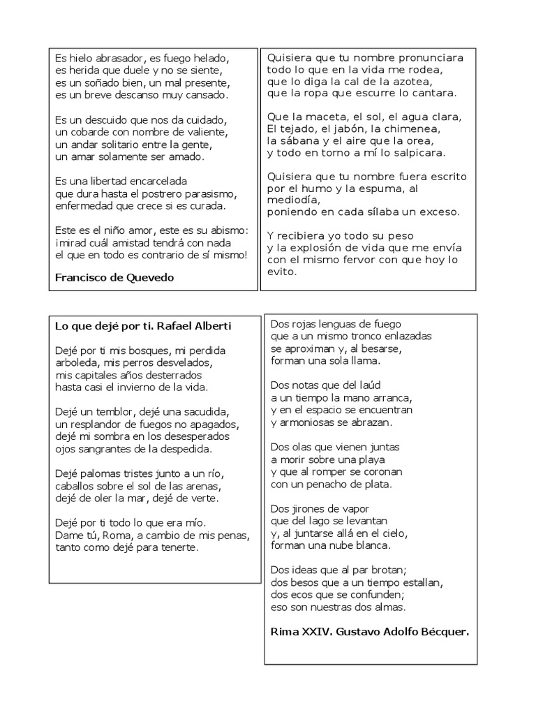 Poemas 2 Eso | PDF