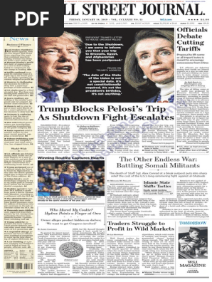 Wallstreetjournal 20190118 TheWallStreetJournal PDF  PDF 