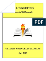 PEACEKEEPING A Selected Bibliography 2009