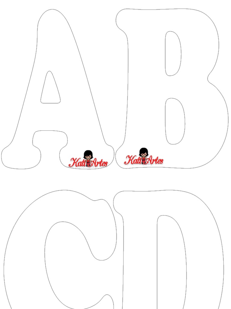 Moldes Letras Mayusculas | PDF