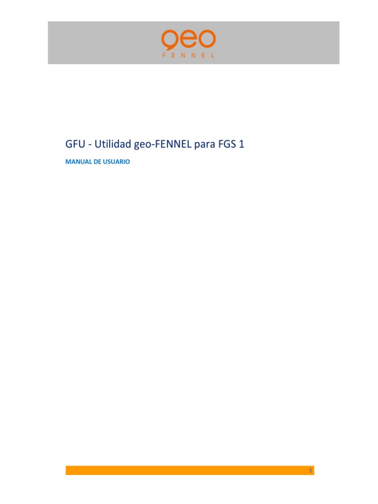 Manual de Usuario GFU para FGS 1 | PDF | Point and Click | Archivo de ...