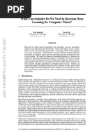 What Uncertainties Do We Need in Bayesian Deep Learning For Computer Vision?