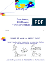 Manual Handling of Loads: Frank Keenan, EHS Manager, PPI Adhesive Products LTD