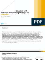 Overview - System Copy and Migration With Software Provisioning Manager 1.0