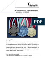 T009 - Medalhas Comemorativas I Guerra