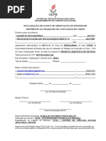 Declaração de Aceite
