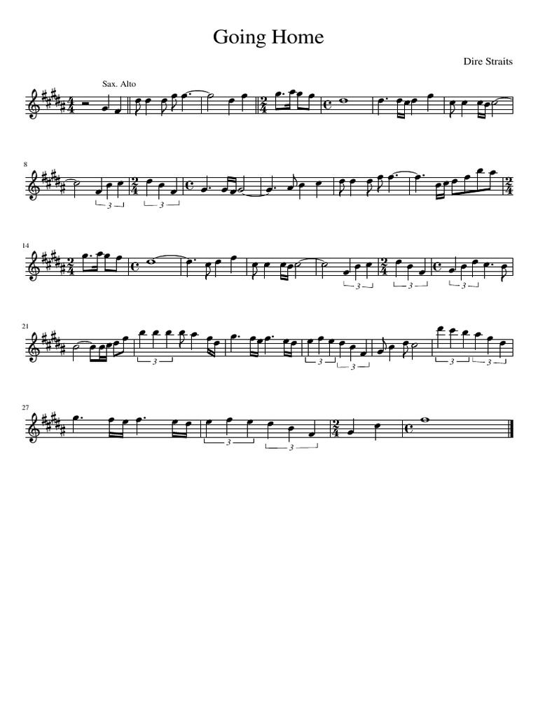 Going Home Dire Straits PDF