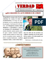 Periódico "LA VERDAD" órgano de propaganda del Partido Comunista de El Salvador