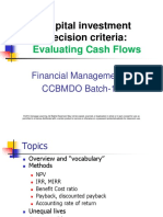 PC Ch. 11 Techniques of Capital Budgeting