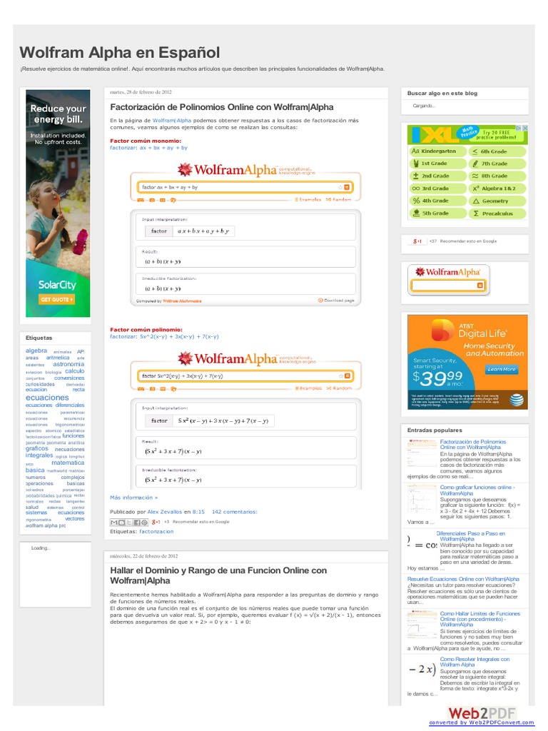 Wolframalpha PDF | PDF | Razas de perros | Ecuaciones