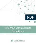 HPE MSA 2040 Storage Datasheet