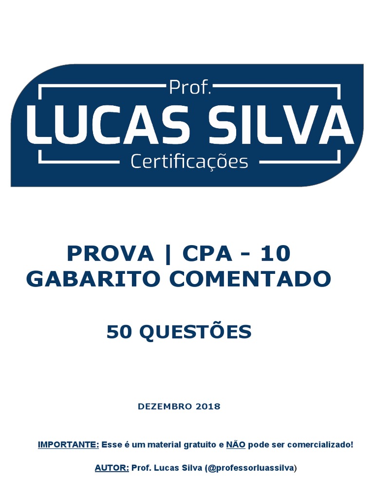 CURSO CPA-20 – Prof. Capriata