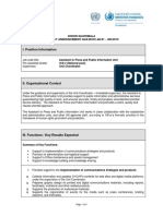 I. Position Information: Ohchr Guatemala Vacancy Announcement Gua/09/Hc-Ah/01 - 003/2019