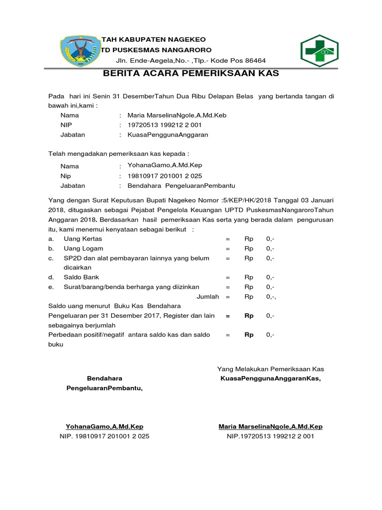 Contoh Berita Acara Audit Keuangan Ambera Web