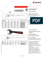 Llave Inglesa: Cabezal Ajustable para Métrico y Pulgada DIN 3117/ISO 6787