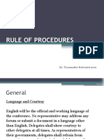 Rule of Procedures