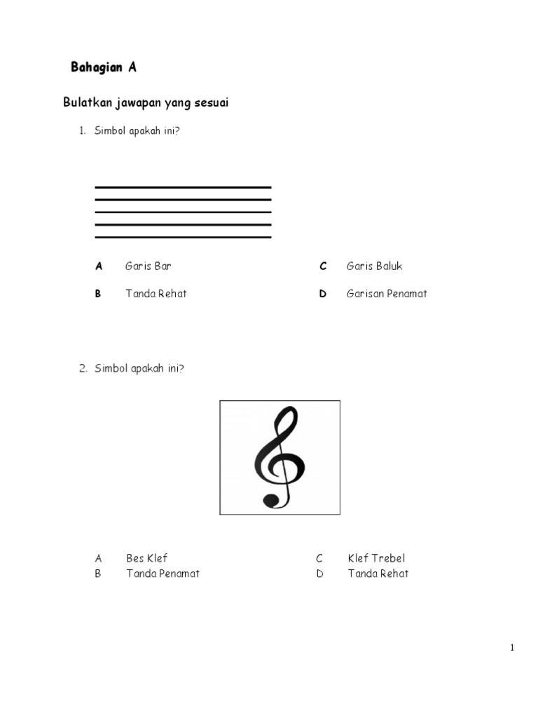 Ujian Mac Muzik Tahun 6 Pdf