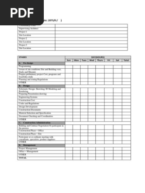 LOG SHEET