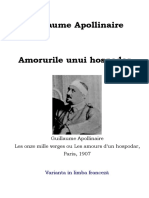 Guillaume Apollinaire Amorurile Unui Hospodar PDF