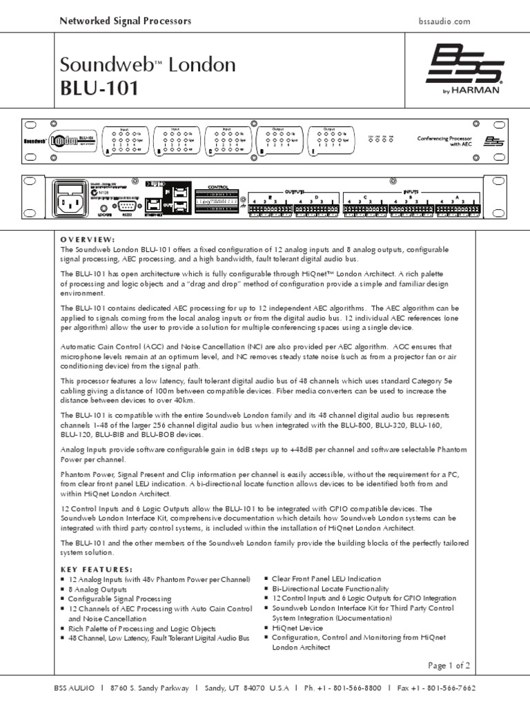 BLU101DataSheet Original | PDF | Electrical Engineering | Computer ...