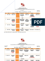 Time Table - Week 02 - December 24 - 29, 2018 - Semester IV - Batch 2017-22