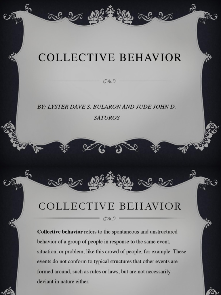 Understanding Collective Behavior Types | PDF | Action (Philosophy ...