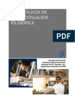 MetodologÃ-a de La InvestigaciÃ N FilosÃ Fica 2009