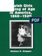 Jewish Girls Coming of Age in America 1860 1920 PDF