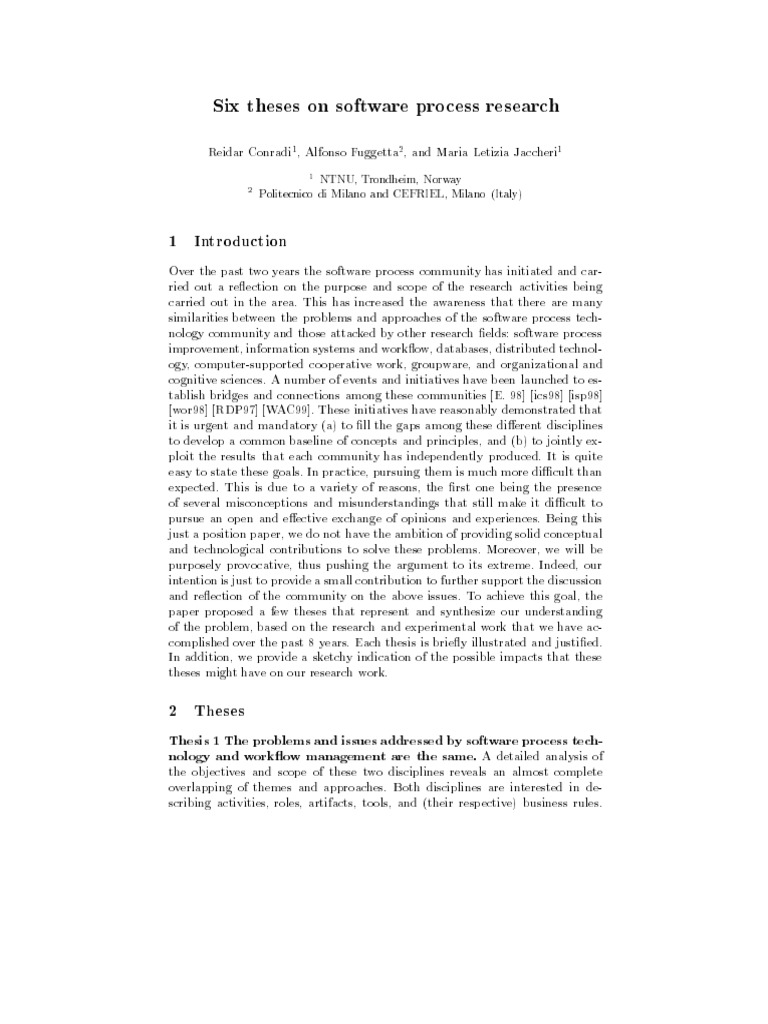 Camera Ready PDF PDF Software Development Thesis