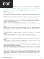 Ordonanta de Urgenta Nr 114 2018 Privind Instituirea Unor Masuri in Domeniul Investitiilor Publice Si a Unor Masuri Fiscal Bugetare Modificarea Si Completarea Unor Acte Normative Si Prorogarea Unor Te