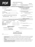 Form 6 Leave Application Form