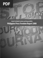 Download CMFR Philippine Press Freedom Report 2008 by Center for Media Freedom  Responsibility SN39862926 doc pdf
