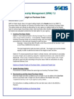 SRM 7 2 Options To Header Freight On Purchase Order