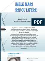 Absolventi Ai Facultatii de Litere USM 2007