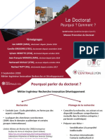 Presentation Du Doctorat 2018-09-03