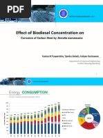 Effect of Biodiesel Concentration On: Corrosion of Carbon Steel by Serratia Marcescens