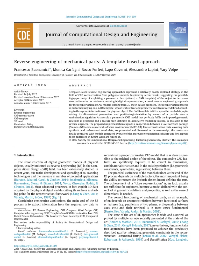 Journal of Computational Design and Engineering | PDF | Computer Aided ...