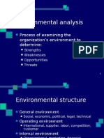 Environmental Analysis: Process of Examining The Organization's Environment To Determine