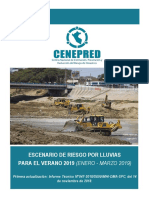 Pronostico de Las Lluvias Enero-Marzo 2019, CENEPRED