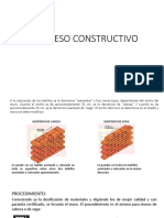 Proceso constructivo de asentado de ladrillos en muros