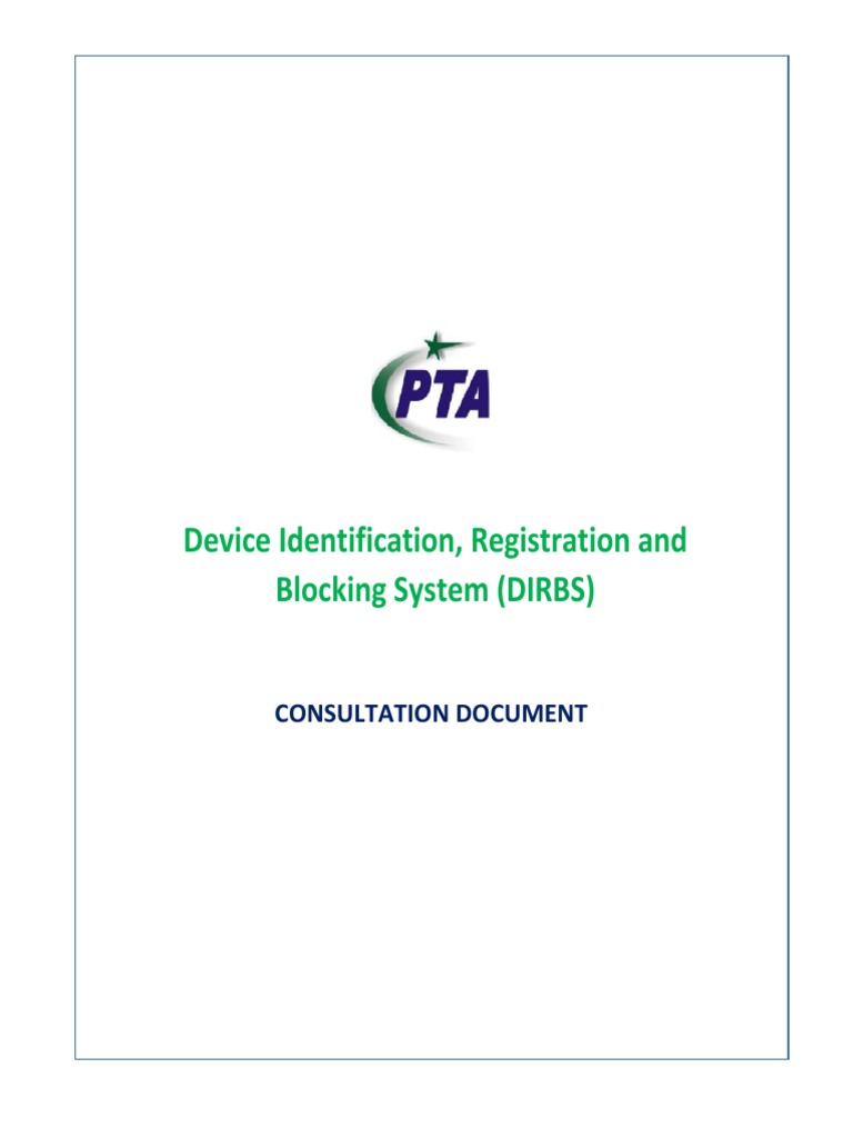 Dirbs Cons Paper 220616 PDF | PDF | Mobile Phones | Mobile Technology
