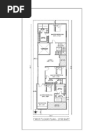 First Floor Plan - 2156 SQFT: Master Bedroom 15'4" X 17'10"