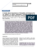 A study about importance of biosafety and biosecurity on aspect of Good Laboratory Practice (GLP) in a Quality Control (QC) laboratory of Bangladesh.pdf
