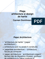 Pliaje Arhitectura Si Design de Hartie
