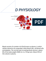 Blood Physiology